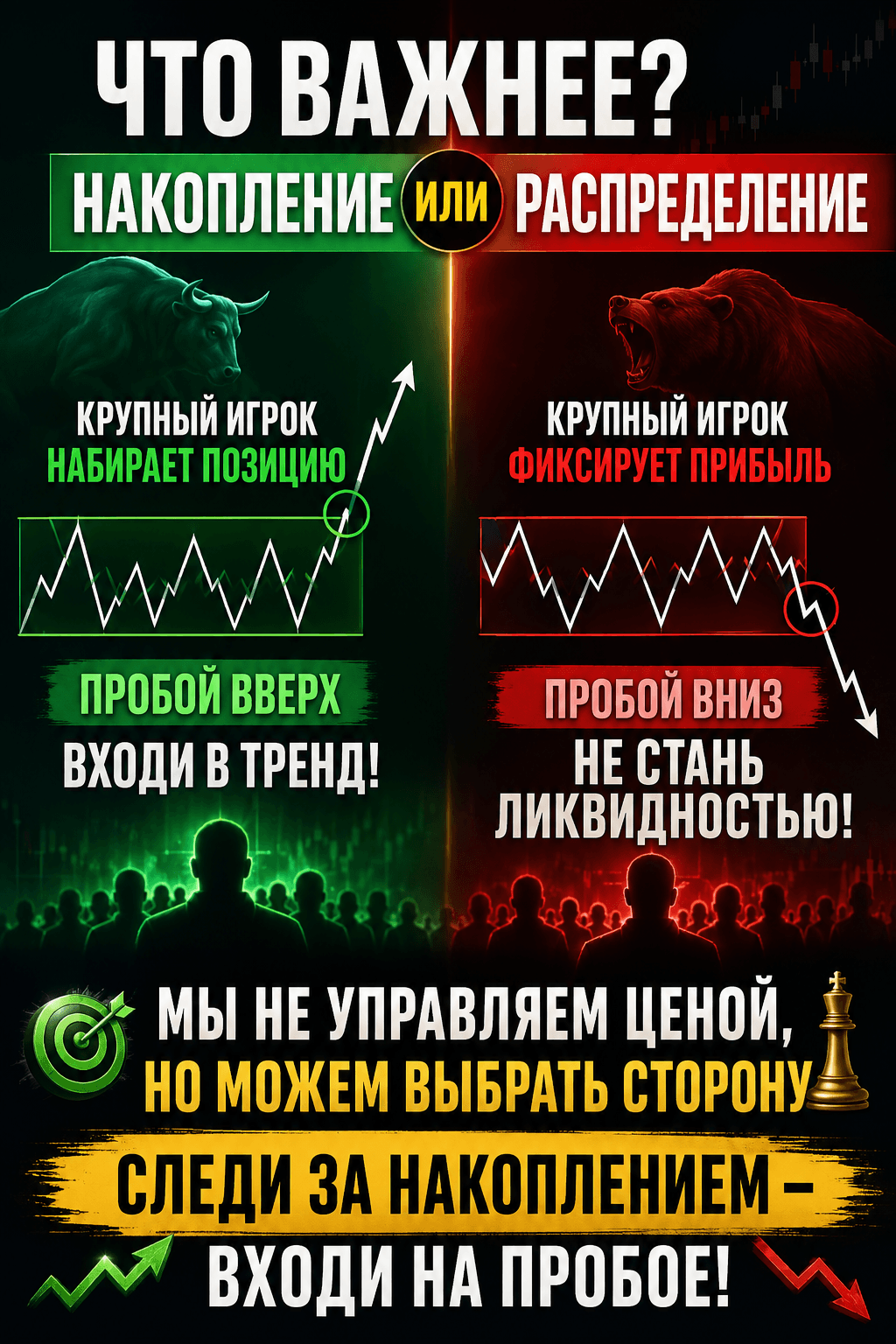 Накопление или распределение: что важнее